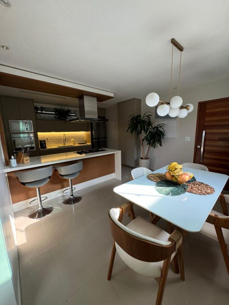 sala de jantar + cozinha